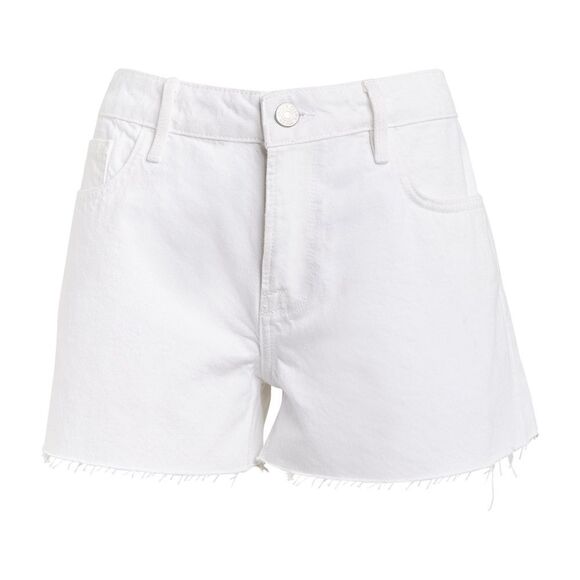 NEW Frame Le Grand Garcon Raw Hem Denim Short White Sz 34 - Picture 13 of 15
